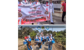 Meriahkan Karnaval Desa Pasuruhan, SMA Negeri 1 Binangun Kerahkan 280 Peserta Didik