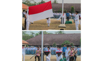 Semarak HUT Ke-81 Kemerdekaan RI, SMA Negeri 1 Binangun Gelar Upacara dengan Khidmat