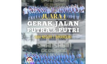 SMA Negeri 1 Binangun Borong Juara I Lomba Gerak Jalan HUT Ke-81 Kemerdekaan RI Tingkat Kecamatan Binangun
